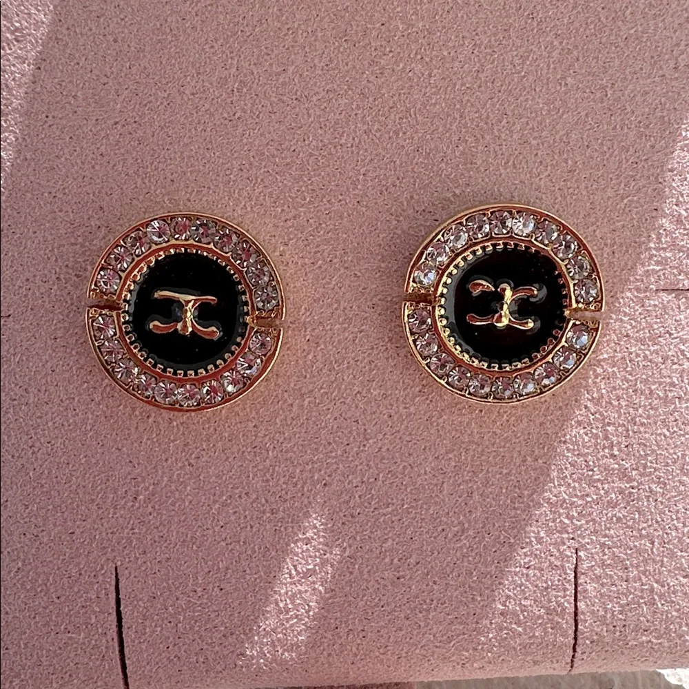 Gold Like and Black Earring posts